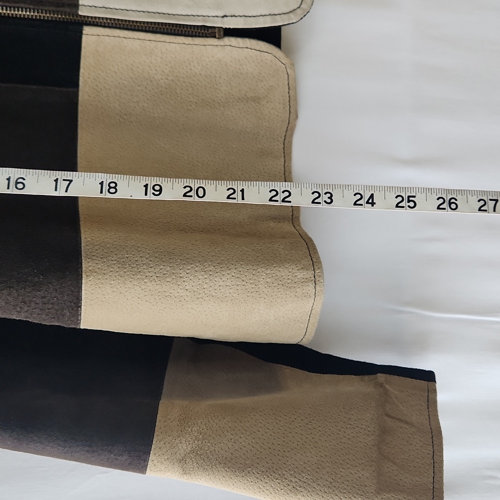 Vintage Karen Arnold Leather Patchwork Zip Up Jacket Size XL - Picture 6 of 14